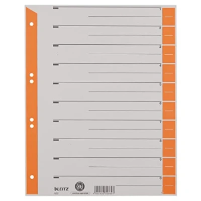 Abbildung von 100 x Leitz Trennblatt A4 230g/qm Karton orange