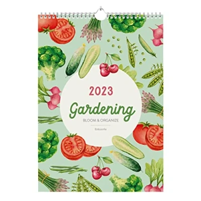 Abbildung von Grupo Erik Offizieller Gardening Kalender 2023, A3 Kalender, 30,5 x 41,9 cm, quadratischer Wandkalender klassischer spiralgebundener Flip 2023
