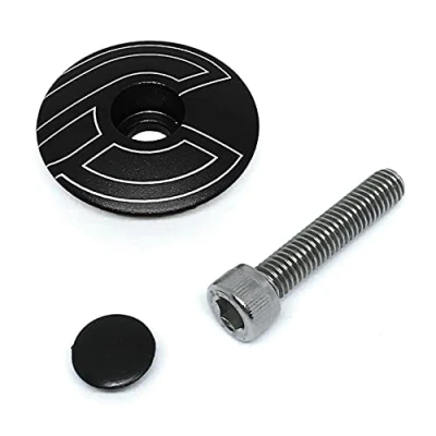 Abbildung von Cinelli Stemma Top Cap, Schwarz, Einheitsgröße