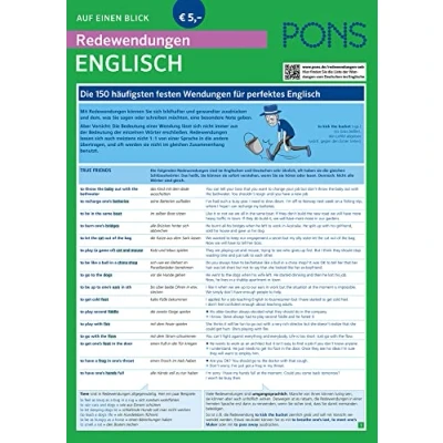 Abbildung von PONS Redewendungen Auf einen Blick Englisch: Die 150 häufigsten festen Wendungen für perfektes wichtigsten mit ... Englisch. (PONS Blick)