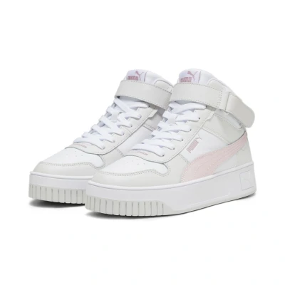 Abbildung von Puma Carina Street MID Sneaker high, Damen, Größe: 38.5, White frosty pink feather gray Leder/synthetik