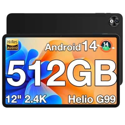 Abbildung von DOOGEE T40PRO Android 14 Tablet 12 Zoll Helio G99 PC, 20GB RAM 512GB ROM(2TB TF) Drawing LTE,10800mAh Akku, 2.4K Display Gaming 16MP+8MP 4G Dual SIM/5G WiFi/TÜV/GPS/Widevine L1