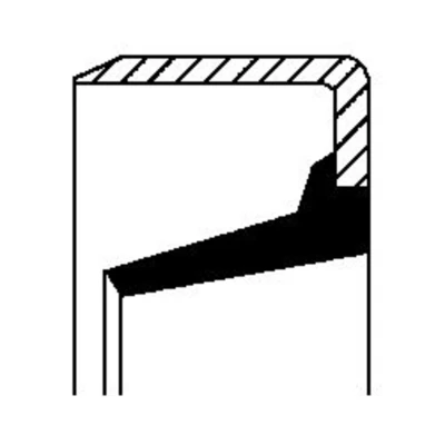 Abbildung von Wellendichtring, Differential CORTECO 01026300B