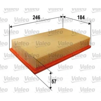 Abbildung von VALEO 585369 Luftfilter 57 184 246 Filtereinsatz OPEL: Kadett E CC, Limousine, Kastenwagen
