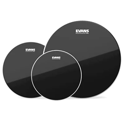 Abbildung von Evans ETP CHR R Fellset G12 Serie für Toms mit 25,4 cm (10 Zoll), 30,5 (12 Zoll) und 40,64 (16 Felle schwarz chrome