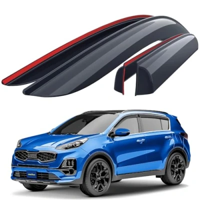 Abbildung von Goodyear Windabweiser für Kia Sportage 2016 2021 Autofenster Regenschutz, Regenabweiser, Anklebbare Deflektoren, 4 Stück