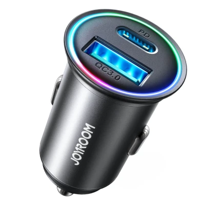 Abbildung von Zigarettenanzünder Ladegerät 60W USB A C Mini Schwarz