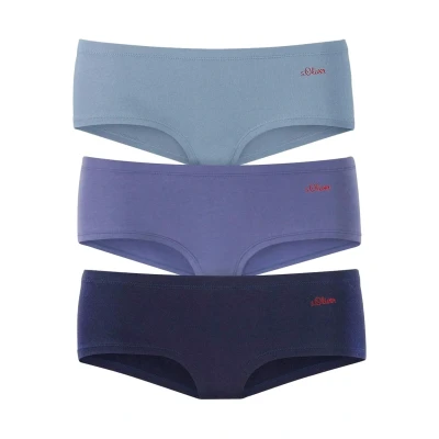 Abbildung von s.Oliver 3 PACK Panties, Damen, Größe: 32/34, Blaufarben