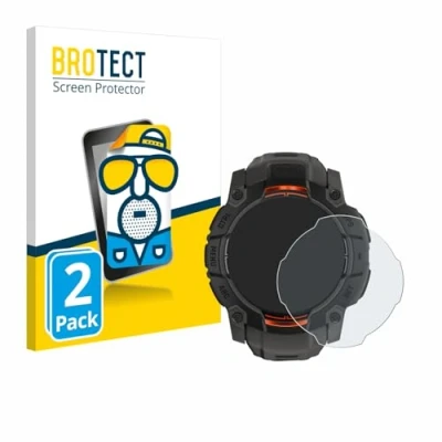 Abbildung von BROTECT Entspiegelungs Schutzfolie für Garmin Instinct 3 Solar (50 mm) (2 Stück) Matte Displayschutz Folie, Anti Reflex, Fingerprint