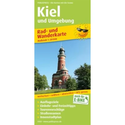 Abbildung von Kiel und Umgebung: Rad Wanderkarte mit Ausflugszielen, Einkehr &amp; Freizeittipps, wetterfest, reissfest, abwischbar, GPS genau. 1:50000 (Rad Wanderkarte: RuWK)