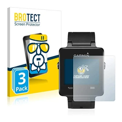 Abbildung von BROTECT Schutzglas für Garmin vivoactive (3 Stück) Schutzfolie Panzer Folie Glas [Extrem Kratzfest 9H, Anti Fingerprint, Ultra Transparent]