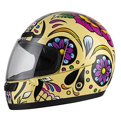 Abbildung von NZI Integralhelm Activy 3 Mexican Skulls mexikanische Totenschädel (XL 60 61 cm)