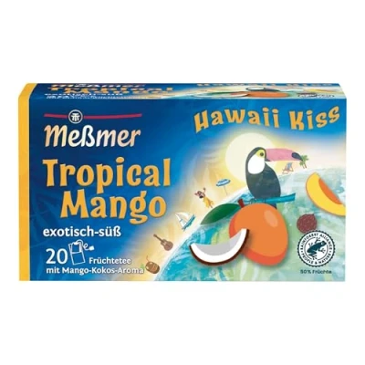 Abbildung von Meßmer Hawaii Kiss Tropical Mango 20 Teebeutel Glutenfrei Laktosefrei Vegan
