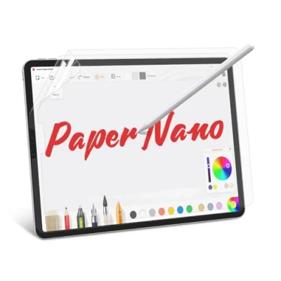 Abbildung von BERSEM 2 Stück Papier Schutzfolie Kompatibel mit iPad Pro 11 Zoll (2022 2018) / Air 5&amp;4 Generation (10.9 Zoll, 2022&amp;2020), Mattes PET Folie zum Zeichnen, Blendschutz, Schreiben wie