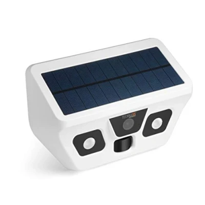 Abbildung von Technaxx FullHD Solar aussen akku kabellos Überwachungskamera außen Kamera mit LED Licht Bewegungsmelder Foto Video Ton MicroSD Überwachung TX 156