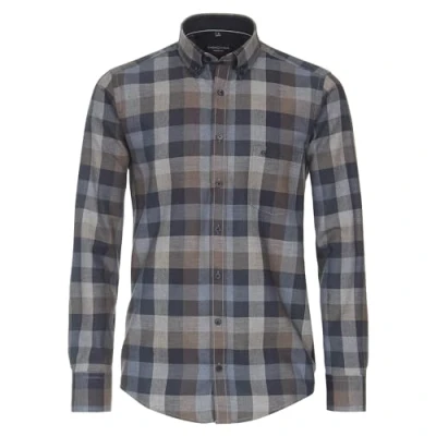 Abbildung von Casamoda Kariert Casual FIT Hemd, Herren, Größe: XXL, Dunkelblau