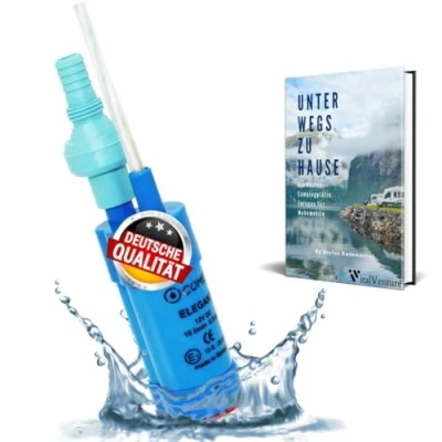 Abbildung von Comet Elegant Wasserpumpe 12V Mit Rückschlagventil (Fest) + Filter Set Camping Ebook Für Wohnmobil, Wohnwagen, Tauchpumpe