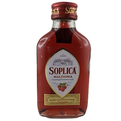 Abbildung von Soplica Malinowa Polnischer Likör 28% Vol. 12er Set (12 x 100ml) Himbeerlikör