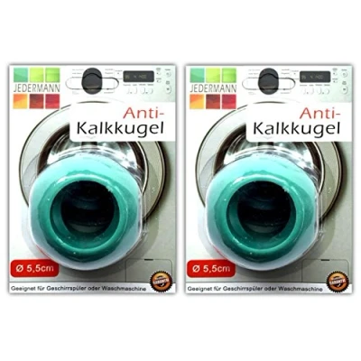 Abbildung von JEDERMANN Wäschekugel Anti Kalk Magnet Waschkugel Waschball Antikalk Kugel Ø 5,5 cm (2 Stück), Wasserentkalker für Waschmaschine und Spülmaschine
