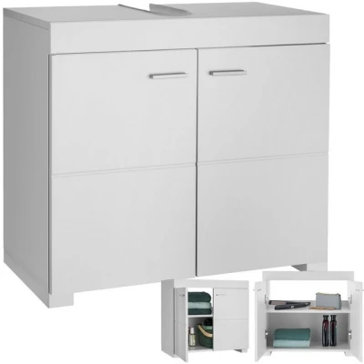 Abbildung von tectake Waschbeckenunterschrank Idris (60 x 35 56 cm) 2 geräumige Fächer