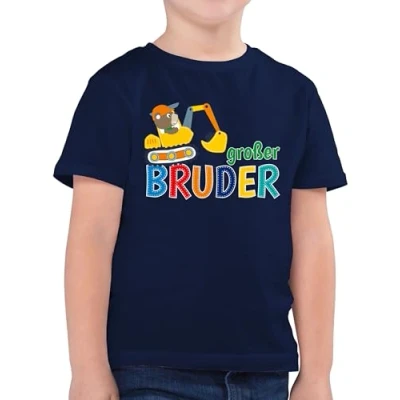 Abbildung von Shirtracer T Shirt Großer Bruder Bagger