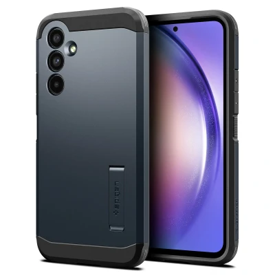 Abbildung von Samsung Galaxy A54 (5G) Hülle Kunststoff Spigen Hard Case/Backcover Handyhülle Grau Shockproof/Stoßfest