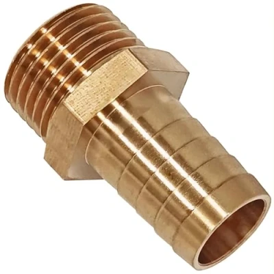Abbildung von Schlauchtülle mit 1 1/4 Zoll Außengewinde und AußenØ 32mm AG Tülle (1 Schlauch) 1,25&quot; Gewinde Schraub Fitting aus Messing
