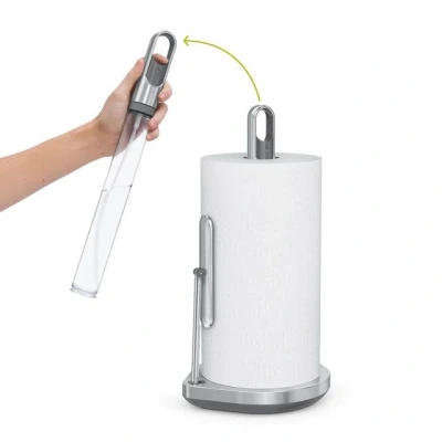 Abbildung von simplehuman Küchenrollenhalter mit Pumpe Edelstahl Gebürstet
