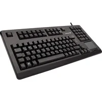Abbildung von CHERRY G80 11900, Kabelgebundene Tastatur mit Touchpad, für Industrieanwendungen, Deutsches Layout (QWERTZ), Dauereinsatz, Ziffernblock, Schwarz