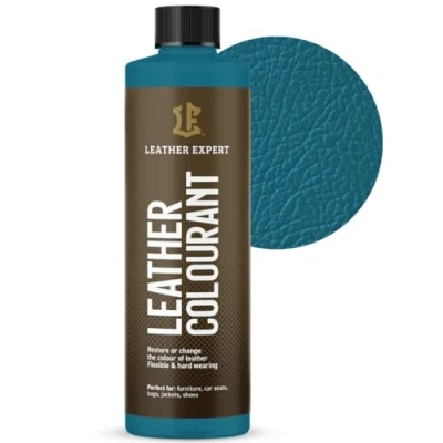 Abbildung von Sehr Deckend Wasser Lederfarbe Lagunenblau 250 ml Leather Paint für Natur und ÖkoLeder Dye Ohne Alkohol alle Lederaccessoires Reißt oder Blättert Nicht ab