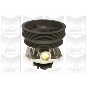 Abbildung von GRAF PA620 Wasserpumpe mit Dichtung ohne Deckel mechanisch Gusseisen 122,4 für Keilrippenriementrieb FIAT: BRAVO 1, Multipla, Doblo I Kombi