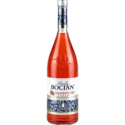 Abbildung von Biały Bocian Cranberry Wodka 0,5L MoosbeerenWodka Flavoured Vodka, Aromatisierter 500 ml 40% Alkohol Polmos Bielsko Biała Geschenkidee 18+