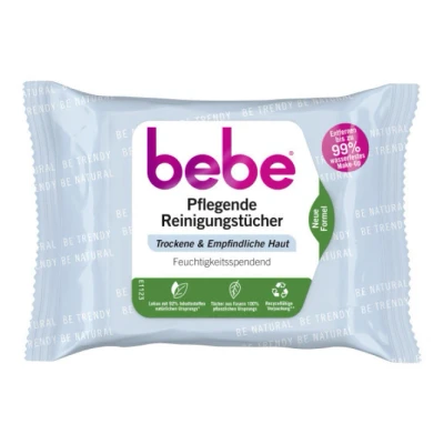 Abbildung von Bebe Pflegende Reinigungstücher trockene &amp; empfindliche Haut