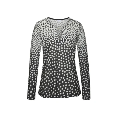 Abbildung von LASCANA Langarmshirt, mit kleinem Ausschnitt