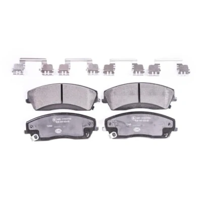 Abbildung von HELLA 8DB 355 025 001 Bremsbelagsatz mit akustischer Verschleißwarnung Zubehör DODGE: Challenger Coupe, Charger VII, Magnum Kombi