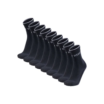 Abbildung von Replay Unisex 9ER PACK LOGO LEG Banderole Socken, Größe: 43 46, Schwarz