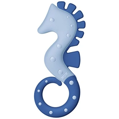 Abbildung von NUK All Stages Beißring mit verschiedenen Härtegraden, ab 3 Monaten, 1 Stück, blau