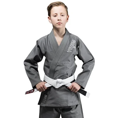 Abbildung von Venum, Contender Kinder BJJ Kampfanzug (Free Weiß belt included), Unisex Kinder, C2, Grau