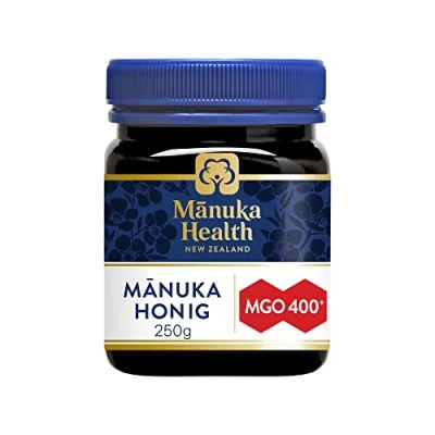 Abbildung von Manuka Health Honig MGO 400+ 250 g 100% Pur aus Neuseeland mit zertifiziertem Methylglyoxal Gehalt