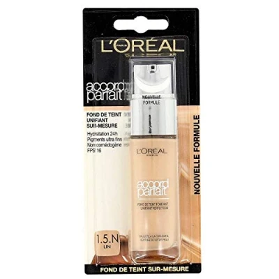 Abbildung von L&#039;Oréal Paris Perfect Match flüssige Foundation, Verschmelzung mit dem Hautton