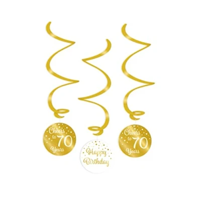 Abbildung von Wirbel jubelt 70 Jahre weiß/gold pro 3 Stücke