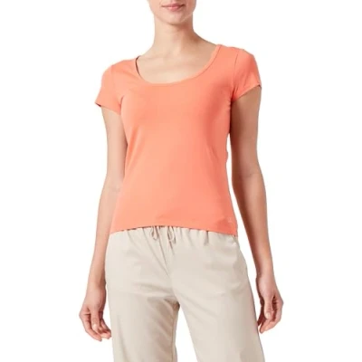 Abbildung von QS Tshirt basic, Damen, Größe: XXL, Orange