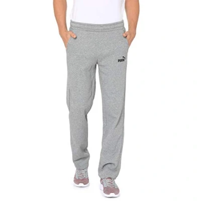 Abbildung von PUMA Herren Ess Logo Pants Tr Op Srl Hose, Medium Gray Heather, M/L