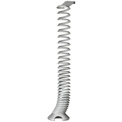 Abbildung von Gedotec Kabeldurchführung flexibel Schreibtisch Spiralform rund Kabelschlange höhen verstellbar Bürotische H5259 Kabelleitung Kunststoff schwarz matt Tisch Organizer zum Schrauben 1 Stück