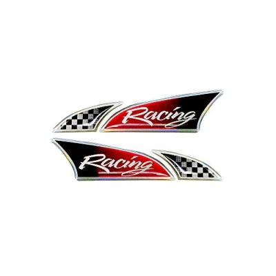 Abbildung von Quattroerre 14851 Aufkleber 3D Logosport Racing Paar rechts links