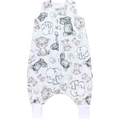 Abbildung von TupTam Baby Sommer Schlafsack mit Beinen 0.5 TOG OEKO TEX zertifizierte Materialien unwattiert Unisex, Farbe: Safari Beige, Größe: 92 104