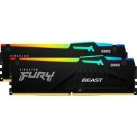 Abbildung von Kingston FURY Beast Schwarz RGB EXPO 64GB 6000MT/s DDR5 CL30 DIMM Desktop Gaming Speicher Kit mit 2 KF560C30BBEAK2 64