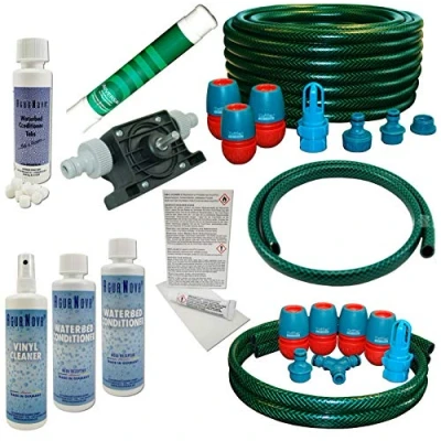 Abbildung von AQUA REFIT Wasserbetten Service Set Befüllset Entleerungsset Dual Pflegeprodukte Pumpe
