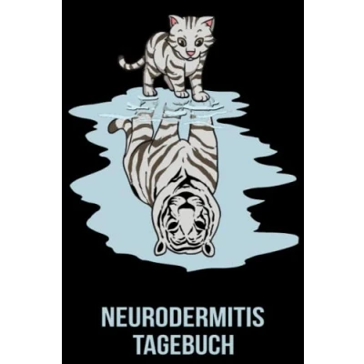 Abbildung von Neurodermitis Tagebuch: Selbsthilfebuch zum Ausfüllen Hauterkrankungs Behandlungsbuch eintragen der Hautreaktion Therapie für die Haut Katze Löwe