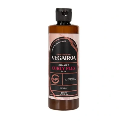 Abbildung von VEGAIROA Curly Plex Shampoo Für definierte Locken ohne Kräuseln Tiefenwirksame Feuchtigkeitspflege lockiges oder gewelltes Haar Professionelles veganes Friseurprodukt 300ml